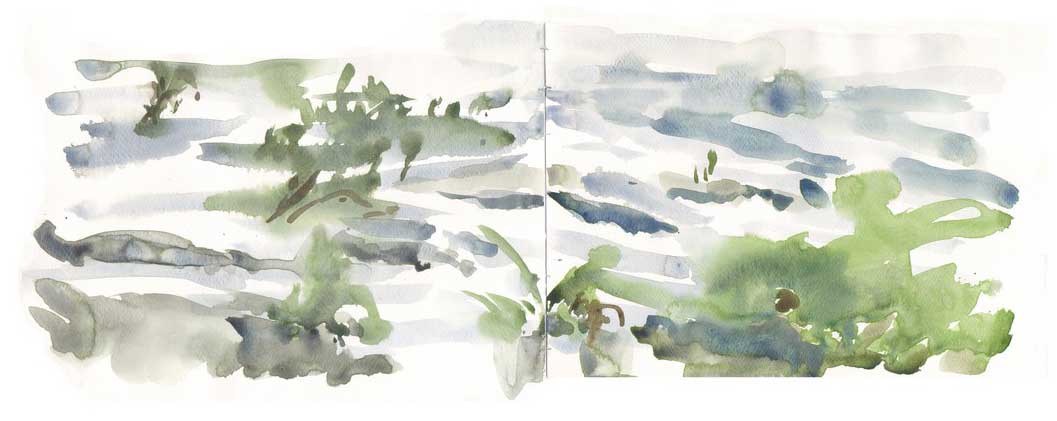 Cuaderno pintado en Alpa Corral