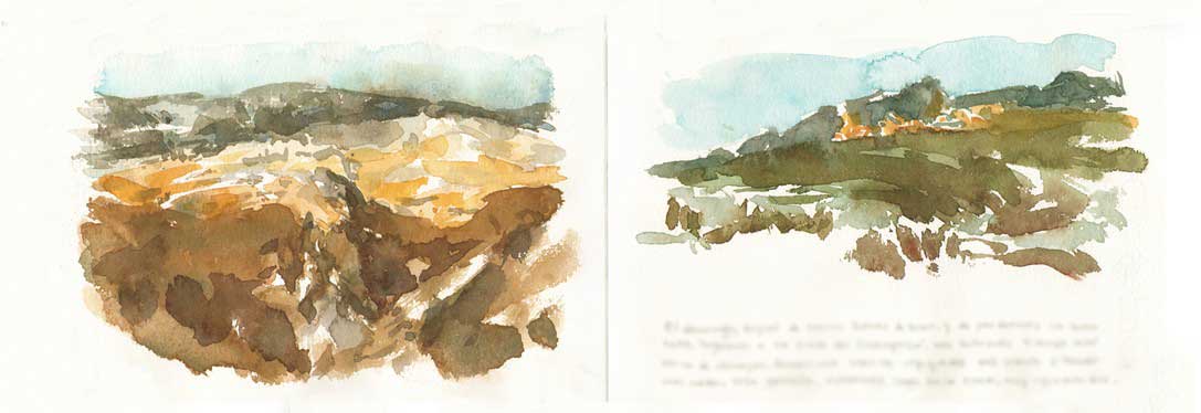 Cuaderno pintado en Champaquí, Córdoba