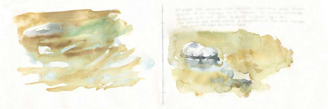 Cuaderno pintado en río de Alpa Corral