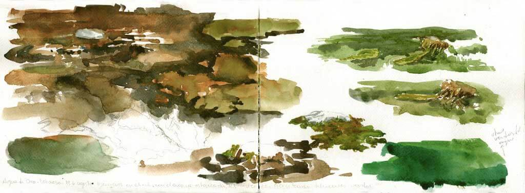 Cuaderno pintado en sierras de Córdoba, vista 1