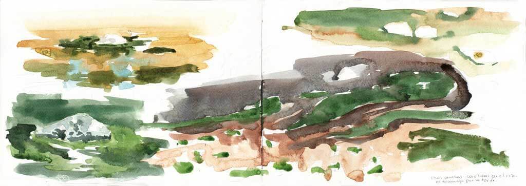 Cuaderno pintado en sierras de Córdoba, vista 2